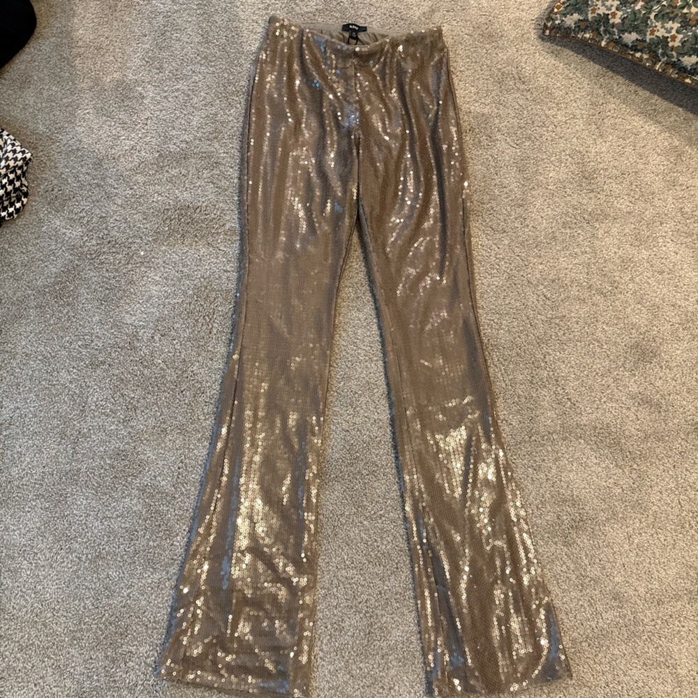 KHY Sequin Embellished Nude Pants